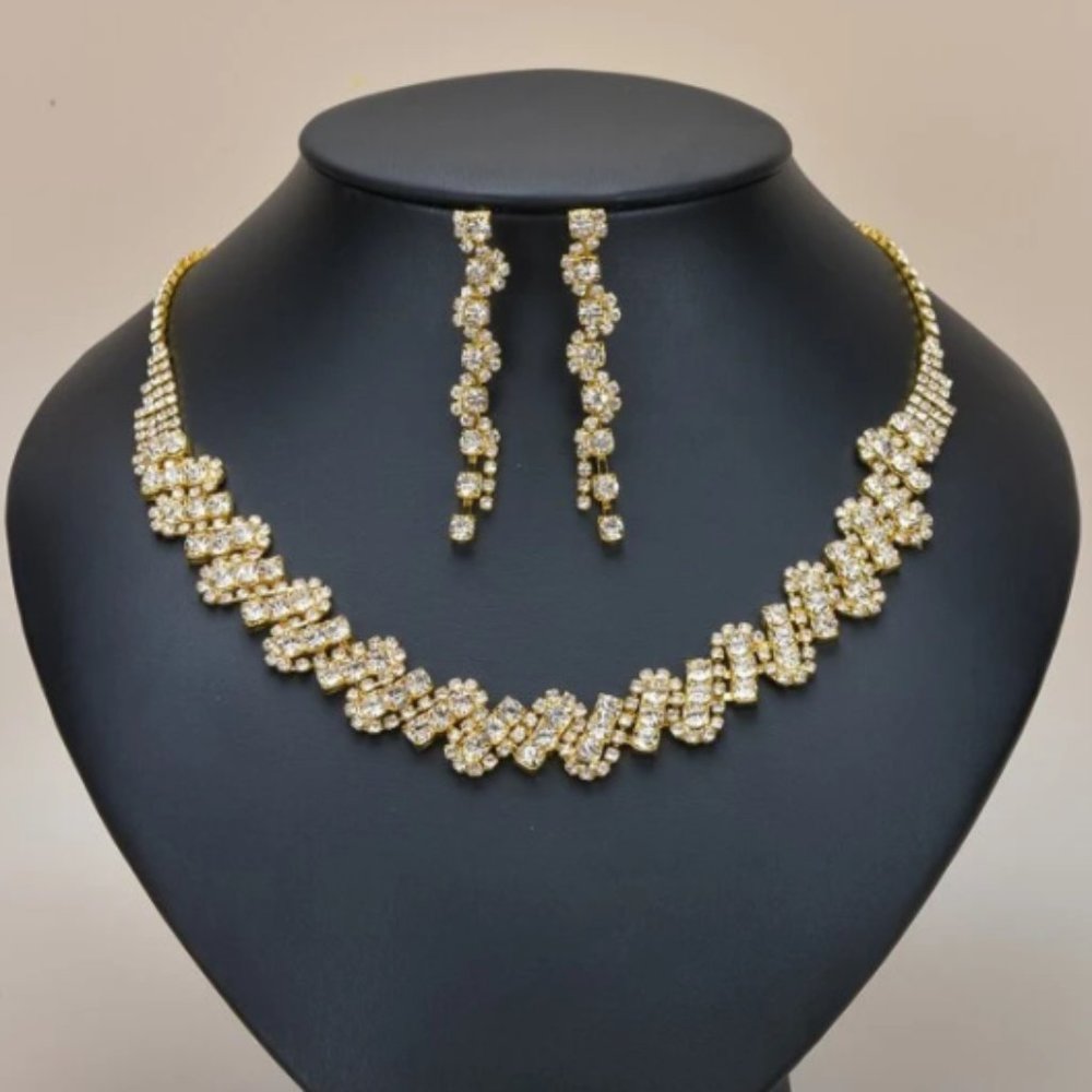 Best Gift Rhinestone Jewelry Set